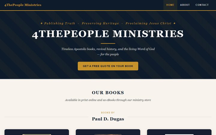 4 The People Ministries website